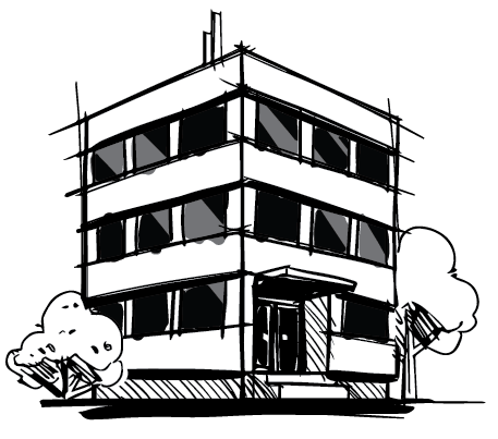 commercial building graphic